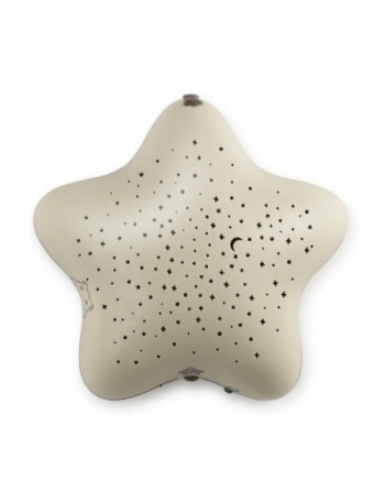 Musical Star Projector in Beige Motiv Nilpferd