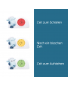 SAM - Schlaftrainer, Uhr & Nachtlicht in Weiß mit Blau